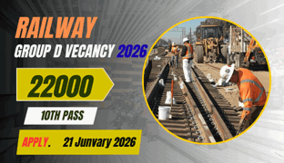 रेलवे ग्रुप डी भर्ती 2026: 22,000 पदों के लिए नोटिफिकेशन जारी।